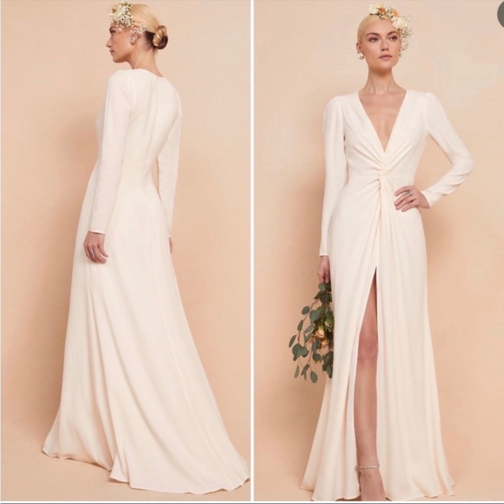 Reformation Gatsby Dress in Ivory, Size 0, NWT